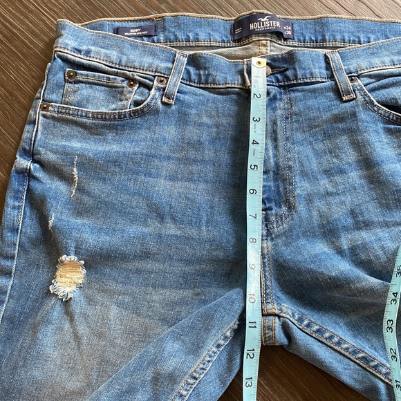 Men’s Hollister jeans in size 34 x 30 length skinny Hollister epic flex. BNWT - Picture 9 of 10